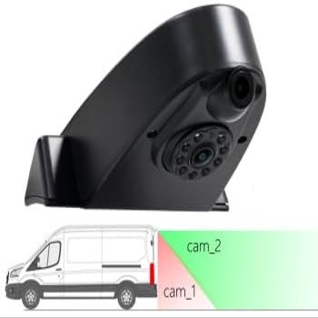 Double Lens Sprinter Brake Light Backup Rear View Camera Compatible with Backup Camera for Benz Sprinter/Camera(RCA Connector)