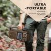 Audiocrazy AM FM Portable Shortwave Radio with Bluetooth,Plug in Wall or Battery Powered,Rechargeable Radio with Strong Recepiton,Headphone Jack,SD/USB Slot,Good for Home Seniors Elderly view 4