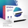 STRONG SW8000P 8-Port Gigabit Desktop Switch, Desktop and Wall Mounting, Ideal for Fast LAN Connections, Network Extension, White view 3