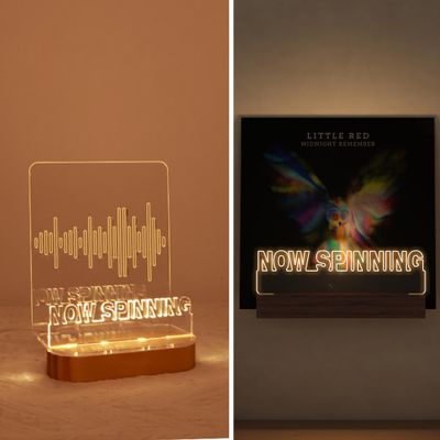 Ammonite Light up Now Spinning Vinyl Record Stand