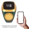 Bluetooth Finger Ring Counter,0.49in Smart Rechargeable Step Counting Ring,Pedometer Ring for Men Women,Smart Ring with Vibration Reminder,for Android 5.1,iOS 10.0 or Later,18mm view 2