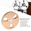5 Inch Takeup Reel, Open Reel Aluminum Alloy Takeup Reel, 3 Wind Resistance Holes, 1/4 Empty Tape Reel for Opening Machine Part (Gold) view 2