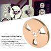 5 Inch Takeup Reel, Open Reel Aluminum Alloy Takeup Reel, 3 Wind Resistance Holes, 1/4 Empty Tape Reel for Opening Machine Part (Gold) view 3