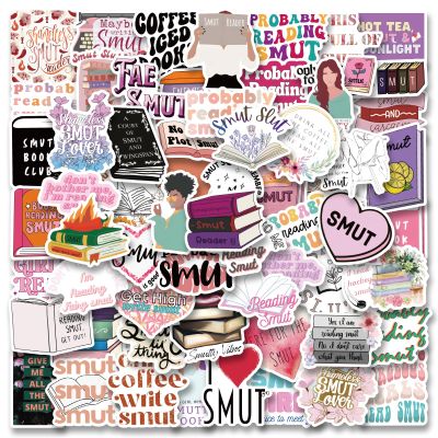 100pcs Cute Funny Smutty Book Stickers Vinyl Sticker Pack