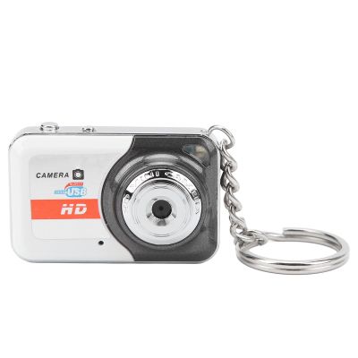 Goshyda Mini Thumb Camera, 1280x960 Video Recorder, Fashion Mini DV Camera Support USB2.0, Motion Detection (Silver Gray)