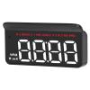 DOACT HUD Display, Universal OBDII Overspeed Alarm Windshield Projector Head-Up Meter Water Temperature Gauge for Car view 4