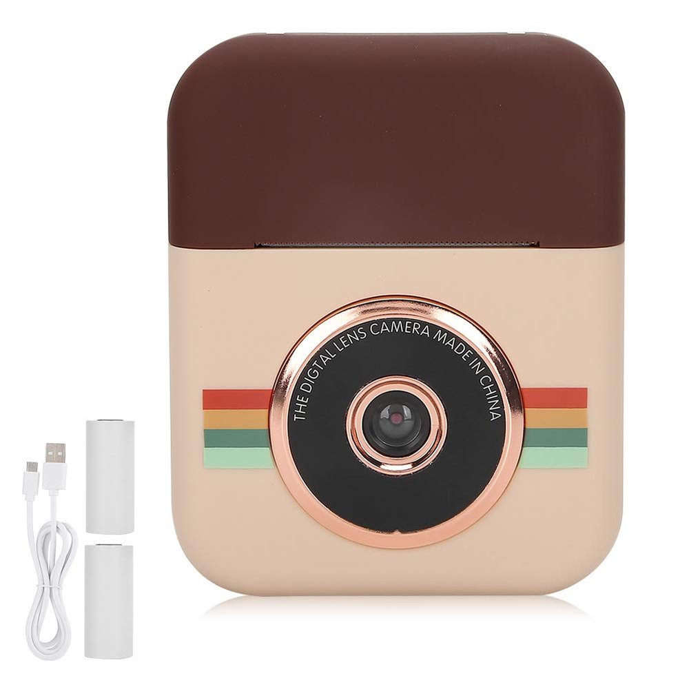 Leapiture Mini Children Print Camera Thermal Printer Camera Cartoon Creativity Digital Camera HD Take Pictures Video Creative Gift for Children