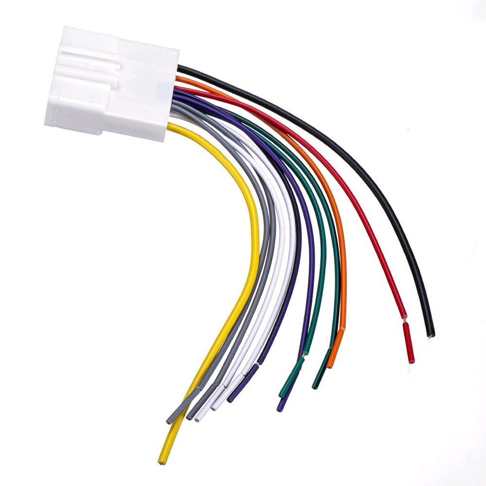 Alikali Car Radio Stereo Wiring Harness Adapter Connector Car Stereo Wire Harness Adapter CD Radio Cable Installation Plugs Automobile Stereo Radio Harness Compatible with Nissan70-7552