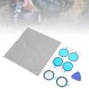 for Panoramic Camera Dual Lens Guards, Replacement PC Protective Lens Cover Case, Sticky Lens Guard Set for Camera view 3