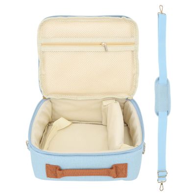 Camera Bag for, Thickened Camera Protective Case Large Capacity with Adjustable Strap for CP910 1200 1300 DSLR, Portable Travel Storage Cover Bag with Handle Zipper (Blue)