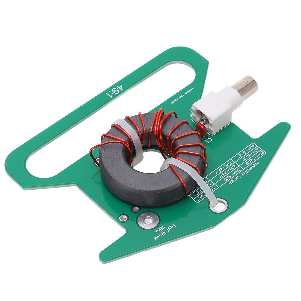 Balun PCB Balanced to Unbalanced Transformer 49:1 Shortwave Tuning Antenna 535MHz for Working Without Tuner