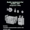SBS 3D022 1/35 Radio Equipment for Sd Kfz 250 Fusprech.f-1943 3D Print Resin kit view 3