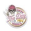 314PI Have The Day You Deserve Sticker, Skeleton Stickers, Skull Stickers, Peace Sign Skeleton Stickers, Snarky Stickers, Mental Health Stickers, Water Assistant Die-Cut Vinyl Stickers for Laptop, Phone, Water Bottles, Book, Kindle, Mental Health Awa view 1