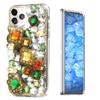 STENES Sparkle Case Compatible with Samsung Galaxy Z Fold 5 5G Case - Stylish - 3D Handmade Bling Crystal Rhinestone Crystal Diamond Design Girls Women Cover - Champagne view 1