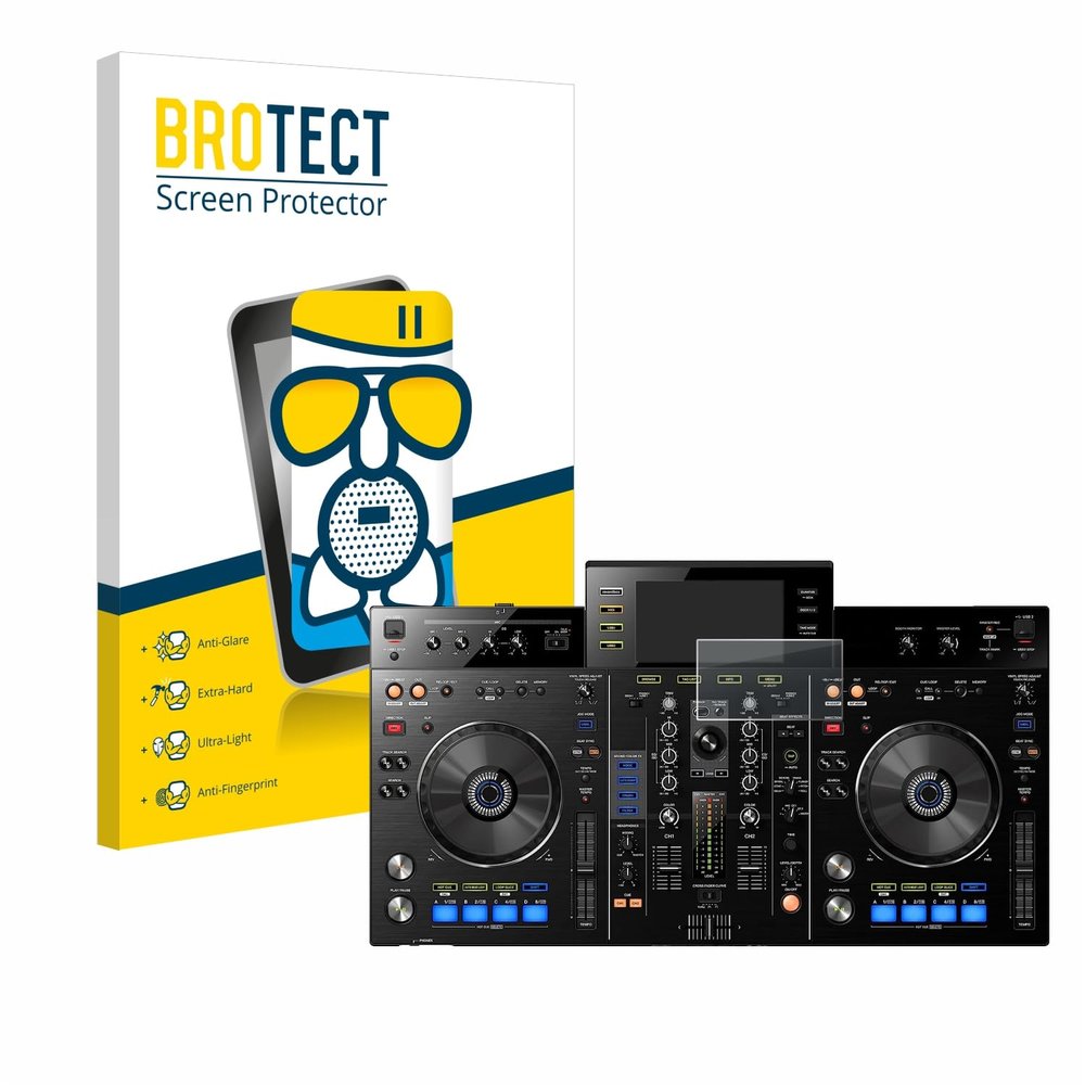 brotect Anti-Glare Glass Screen Protector Matte compatible with Pioneer XDJ-RX - Anti-Scratch 9H Protection Film