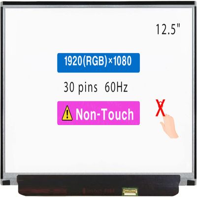 12.5" Screen Replacement for Lenovo Thinkpad X240S Series LCD Display Panel 30 pin (FHD 1920 * 1080 Non-Touch)