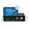 OREI 4K HDMI Audio Decoder Extractor, Downmix Audio Decoding DTS to Analog 3.5mm Jack Support Headphone/Speaker L/R Outputs or Optical SPDIF (HDA-913) view 2