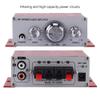 Goshyda Mini Digital Car Audio Amplifier, HiFi Audio Music CD DVD MP3 FM Player, Professional Input Operational Amplifier IC, 4 Sound Field Modes of DSP, 12V Power Supply (Red) view 4