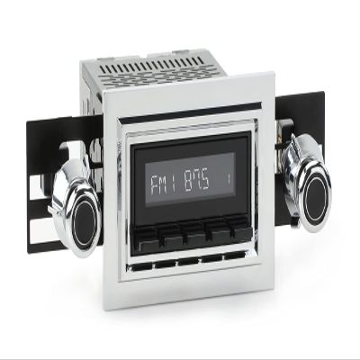RetroRadio Compatible with 1974-80 Lincoln Continental Features Include Bluetooth, USB, AM/FM HB-M2-121-55P-75PL2