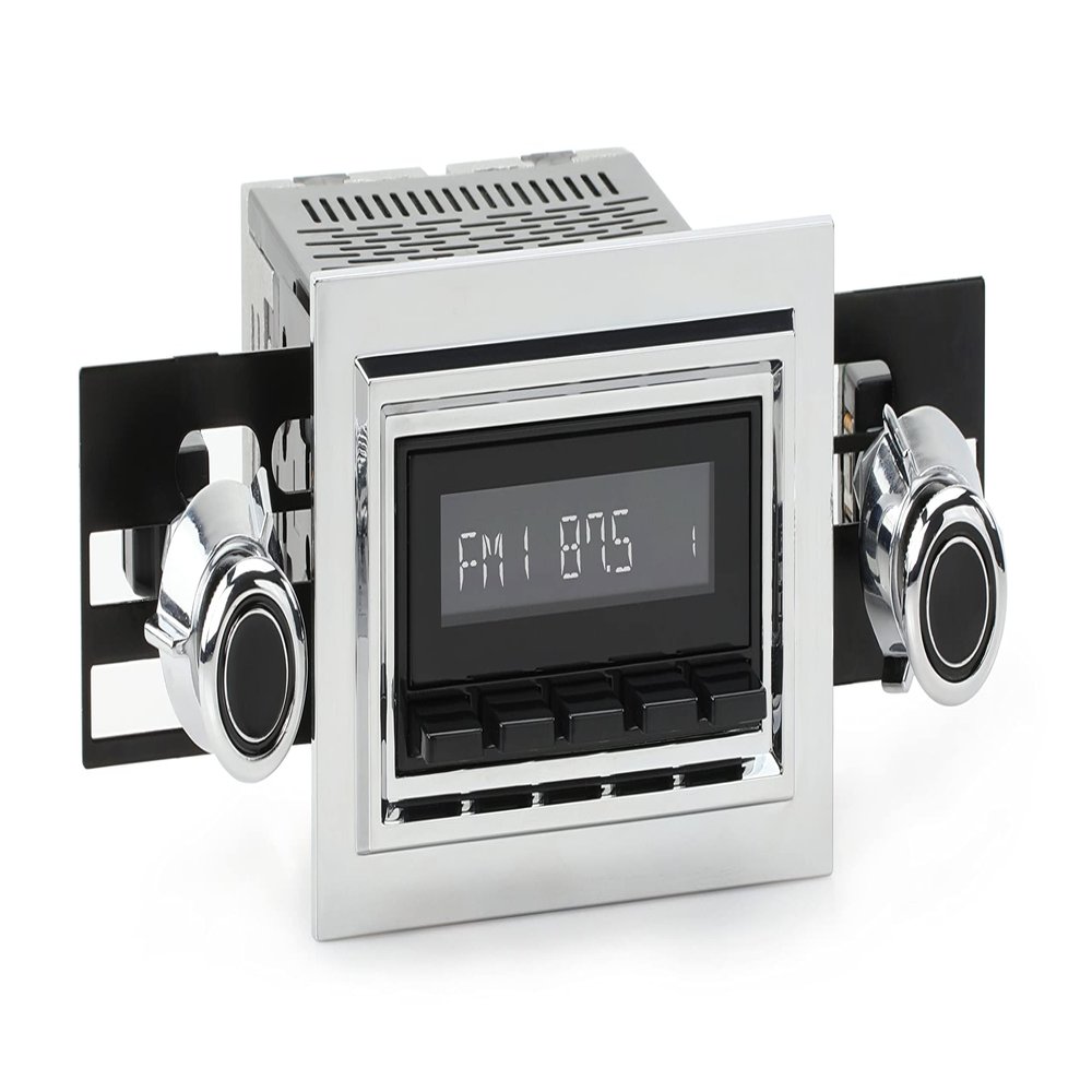 RetroRadio Compatible with 1974-80 Lincoln Continental Features Include Bluetooth, USB, AM/FM HB-M2-121-55P-75PL2