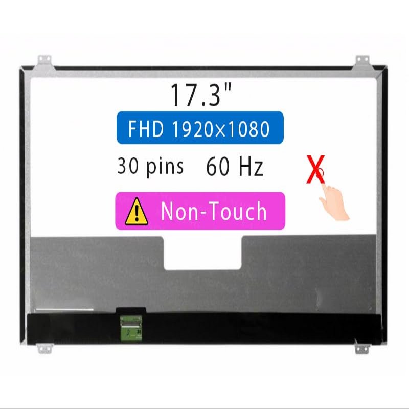 Screen Replacement for ASUS N751JX 17.3" FHD 19201080 30 pin LCD Non-Touch Screen Display Panel