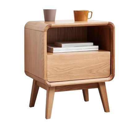 NTIYOU Bedside Table Wood Nightstand Modern Simplicity Tall Bedside Table for Living Room Bedroom Bedside End Table Living Room