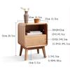 NTIYOU Bedside Table Wood Nightstand Modern Simplicity Tall Bedside Table for Living Room Bedroom Bedside End Table Living Room view 2