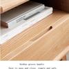 NTIYOU Bedside Table Wood Nightstand Modern Simplicity Tall Bedside Table for Living Room Bedroom Bedside End Table Living Room view 4