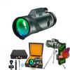 RuiJinGen Monocular Telescope for Smartphone Adapter Adults High Power Wildlife Bird Watching Camping Hiking BAK4 Prism Holder & Tripod + Hard Case view 1