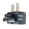 gimgan U.S. Stardand 2-Prong 6 Feet AC Power Cord for Laptop adapters. Note: Wall Adapter ONLY,Without AC Adapter view 2