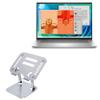 BoxWave Stand and Mount Compatible with Dell Inspiron 7630 (16 in) - Executive VersaView Laptop Stand, Ergonomic Adjustable Viewing Angle Metallic Riser - Metallic Silver view 1