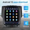 for Dodge Ram 1500 2500 3500 2013-2018  Auto A/C 10.4 Inch T Style Stereo Android 12 GPS Navigation Wireless Carplay 5G-WiFi 4G+64G Bluetooth 5.0 DSP AUX/Fiber Optic Out SWC view 3