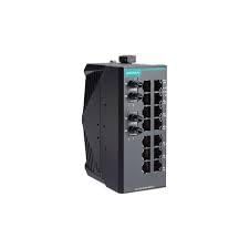 EDS-2016-ML-MM-ST-T, Unmanaged Ethernet Switch, 14 10/100BaseT(X), 2 100BaseFX MM, ST conns, -40 to 75C Op