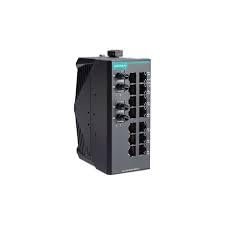 EDS-2016-ML-MM-ST-T, Unmanaged Ethernet Switch, 14 10/100BaseT(X), 2 100BaseFX MM, ST conns, -40 to 75C Op