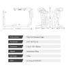 Tilta Full Camera Cage for FX3/FX30 V2 | Top Plate NATO Rail, Cold Shoe, 1/4""-20 and 3/8""-16 | Thumb Screw Design | Black view 3