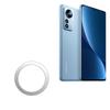 BoxWave Smart Gadget Compatible with Xiaomi 12 Pro - MagnetoSafe Ring, Add Magnet Functionality Adhesive Alloy - Metallic Silver view 1