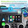 Podofo 2+64G Car Stereo for Jeep Wrangler Dodge Chevrolet RAM 1500 Android Radio with Wireless Apple CarPlay, 7" Touchscreen Stereo with WiFi, GPS, RDS/FM Radio, Bluetooth + Backup Camera & Mic view 2