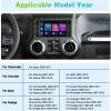 Podofo 2+64G Car Stereo for Jeep Wrangler Dodge Chevrolet RAM 1500 Android Radio with Wireless Apple CarPlay, 7" Touchscreen Stereo with WiFi, GPS, RDS/FM Radio, Bluetooth + Backup Camera & Mic view 3