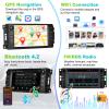Podofo 2+64G Car Stereo for Jeep Wrangler Dodge Chevrolet RAM 1500 Android Radio with Wireless Apple CarPlay, 7" Touchscreen Stereo with WiFi, GPS, RDS/FM Radio, Bluetooth + Backup Camera & Mic view 4