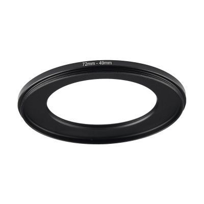 72mm to 49mm Step Up Ring Filter Adapter Black Metal Step up Adapter Rings Compatible with All Brand UV CPL ND Camera Lens Filter Step Down Ring (72mm-49mm)