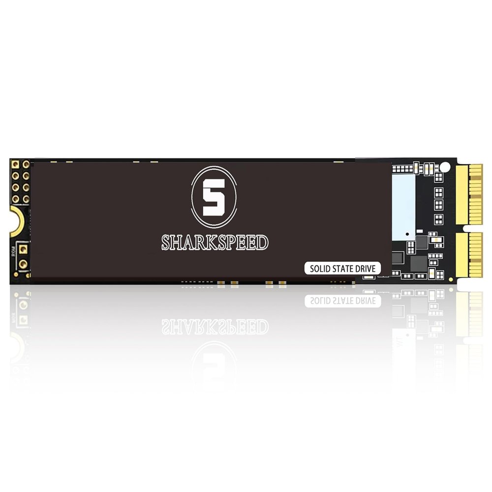 S SHARKSPEED SSD 2TB NVMe Replacement for MacBook Air A1465 A1466(2013-2015,2017), MacBook Pro A1502 A1398(Retina 2013-2015), iMac A1418 A1419(2013-2017), M.2 PCIe Gen3.0x4