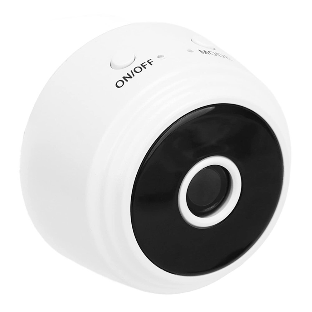 Asixxsix HD Camera, Exquisite and Compact, 1080P Small Nanny Cam with Magnetic Back Cover for Home Office Car (White)