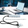 Vikye Type C Hub 4 Port USB 3.0 Docking Station for Desktop Laptop Aluminium Alloy Plug and Play 19.7in Long Cable view 2