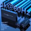 HDMI Extender Splitter1x2 HD 4K @60Hz up to 60m(196ft)-Loop Out-Over CAT5/CAT6/CAT7 Cable HDMI Transmitter and Receiver with IR Power Switch and EDID view 2