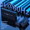 HDMI Extender Splitter 1x4 HD 4K @60Hz Over CAT5/CAT6/CAT7 Ethernet CableUp to 196ft-Loop Out-Equipped with IR POC and EDID view 2
