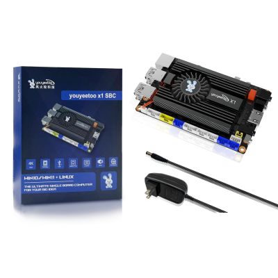 youyeetoo X1/X1S - N5105 x86 Windows Linux Single Board Computer - Mini PC Dual 4K Media Server-Dual M.2 Slots Support 2280 NVMe mSATA SSD/WiFi 6 Moudle PCIE 3.0,NFC (X1(16GB RAM, no eMMC))