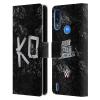 Head Case Designs Officially Licensed WWE KO Kevin Owens Leather Book Wallet Case Cover Compatible with Moto E7 Power/Moto E7i Power view 1