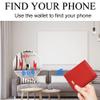 Men Wallet with Tracker Work with iOS&Android, Wallet Tracker with Bifold Genuine Leather Wallet 8 Card &1 ID Windows & 2Cash Slot&Coin Pocket (Red) view 3