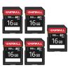 5-Pack of SD Card 16GB EASTBULL Class 10 SD Card U1 V30 High-Speed 100MB/s Read SDHC Memory Card 5-Pack for Camera, Full HD Video, with 5 Mini Cases (16 GB, 5 Pack) view 1