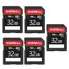 5-Pack of SD Card 32GB EASTBULL Class 10 SD Card U1 V30 High-Speed 100MB/s Read SDHC Memory Cards 5-Pack for Camera, Full HD Video, with 5 Mini Cases (32GB, 5 Pack) view 1
